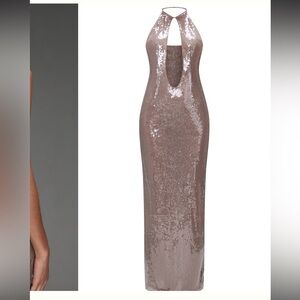 🍒SOLD🍒NWT pretty little thing sequin maxi dress